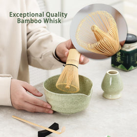 Ochcahser matcha whisk holder keeps tools organized and ready for daily tea routines.
