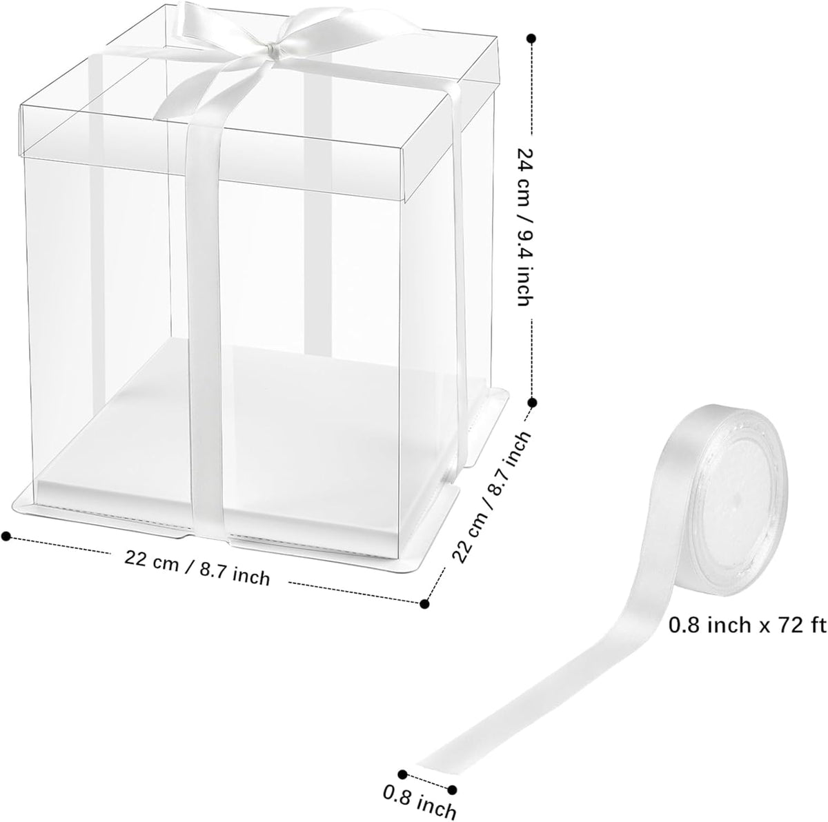 Ocmoiy cake box lid assembly showing quick setup for transport.