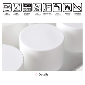 OCPO Kitchen dishwasher-safe silicone mold for repeated use
