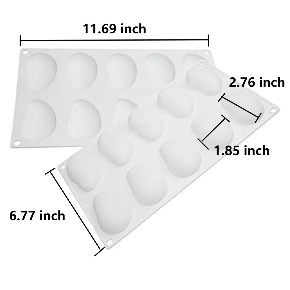 OCPO Kitchen mango silicone mold for chocolate and candy with smooth demolding.