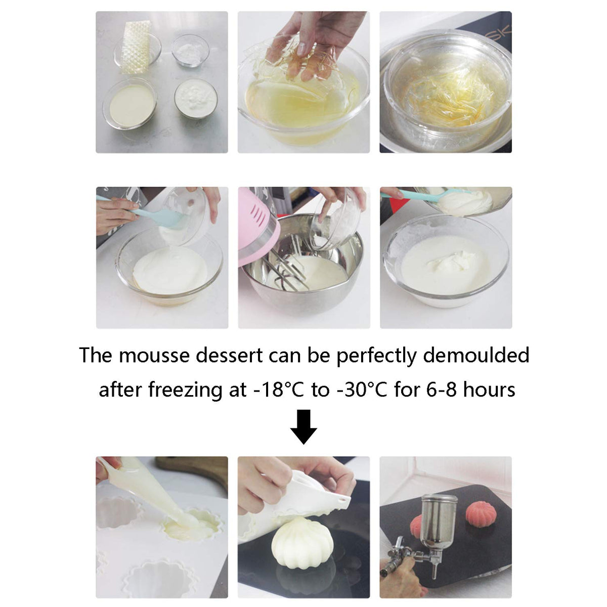 OCPO Kitchen mold for Easter and wedding favors with 3D shapes