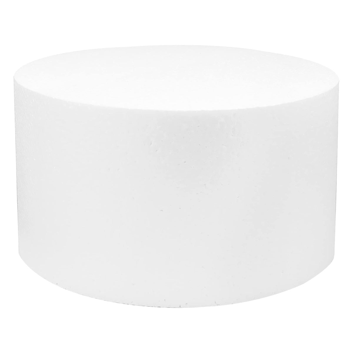 O'CREME round 8-inch polystyrene dummy cake display for professional bakers.