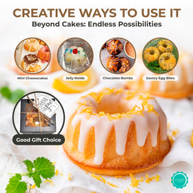 O'CREME mini flan mold oven-ready use demonstrates heat-safe versatility