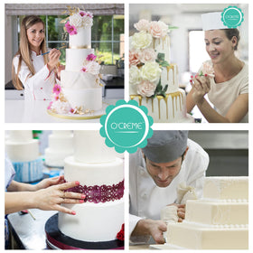 O'CREME fondant-ready dummy for professional wedding cake displays.