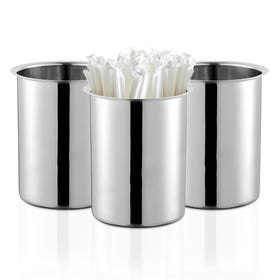 OCS Parts 6.75-inch dishwasher-safe utensil holder with a sturdy stainless steel body.