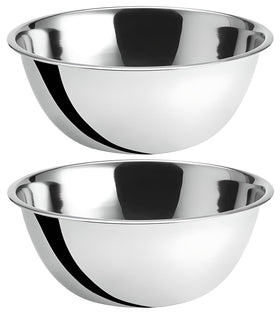 OCS Parts 8-quart mixing bowls set of 2 featuring durable stainless steel for large-batch prep