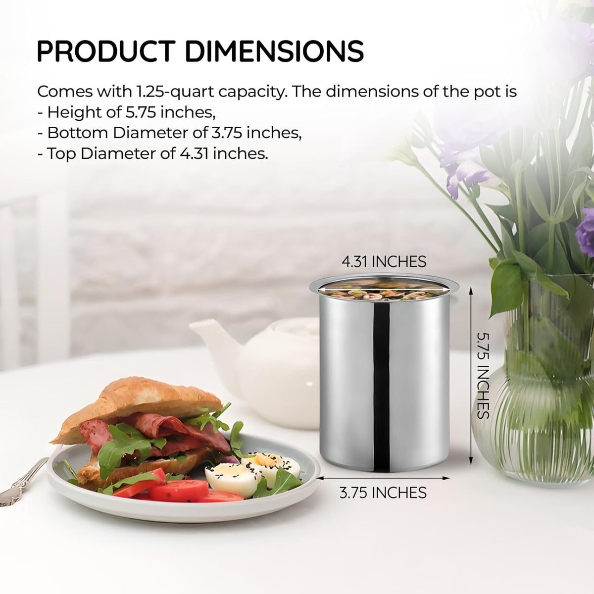 OCS Parts Bain Marie Pot with mirror finish elevates front-of-house appeal.