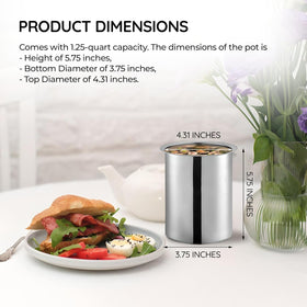 OCS Parts Bain Marie Pot with mirror finish elevates front-of-house appeal.