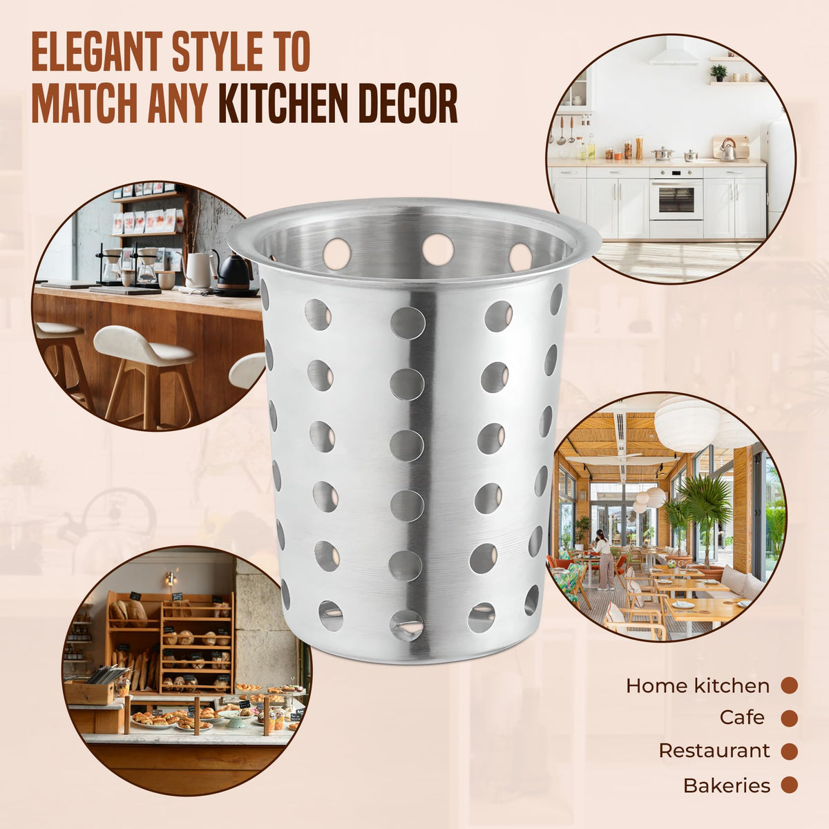 Perfect for forks, spoons, ladles, and spatulas within reach.