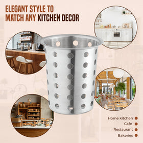 Perfect for forks, spoons, ladles, and spatulas within reach.
