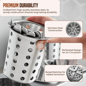 Available finishes include stainless steel, matte black, and copper.