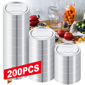 OCSOHO 200-pack regular-mouth lids with 70mm seal for secure storage