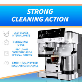 OCTPLAY cleaning tablets pack removes coffee oils and residues for cleaner components.