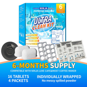 OCTPLAY descaling packets in box help prevent mineral buildup for smoother pulls.
