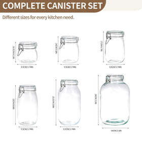 ODBCYWM elegant glass jars enhance kitchen decor while remaining practical