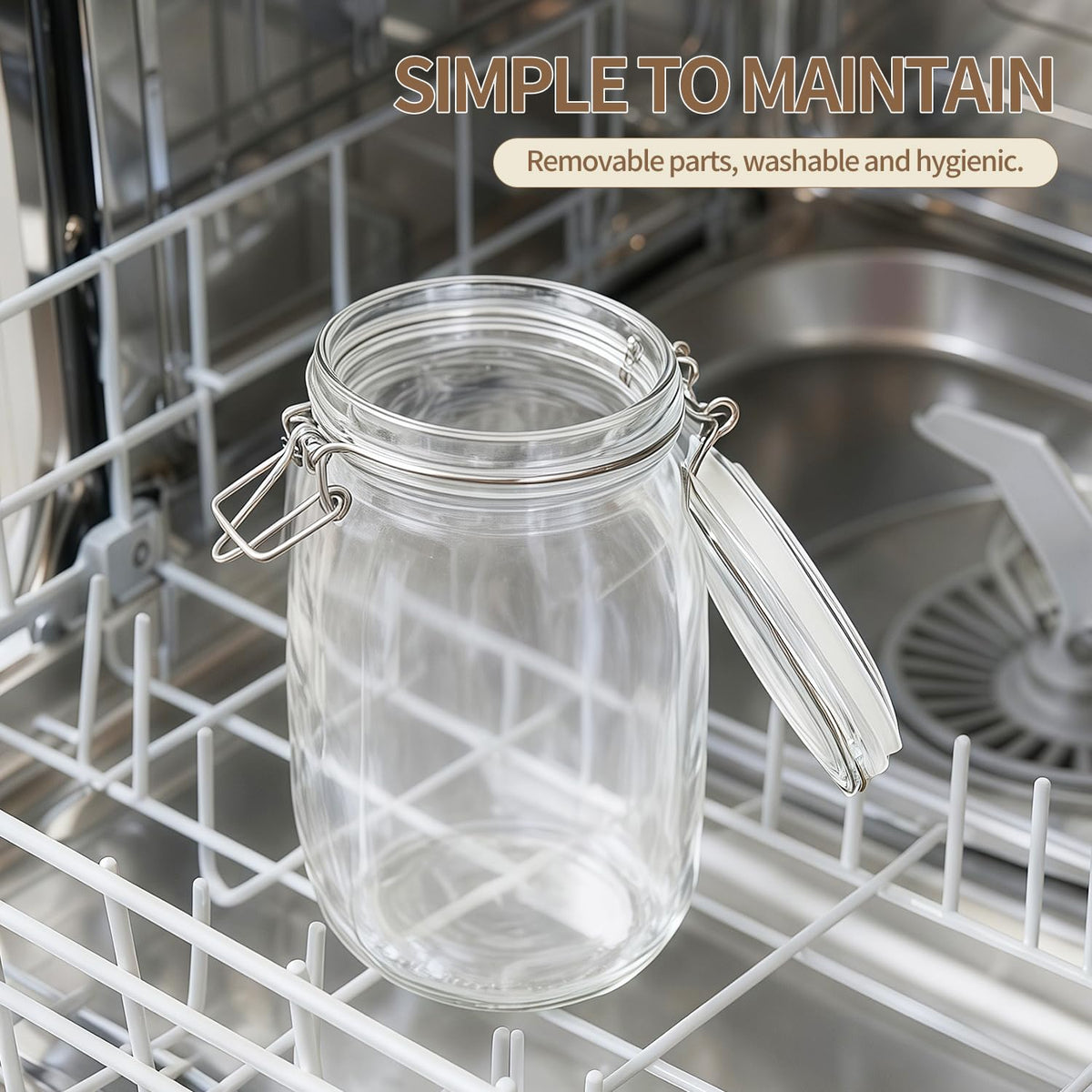 ODBCYWM 34oz jars for sugar and flour storage in dry environments