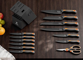 ODERFUN high-carbon stainless steel blades resist rust and hold a sharp edge.