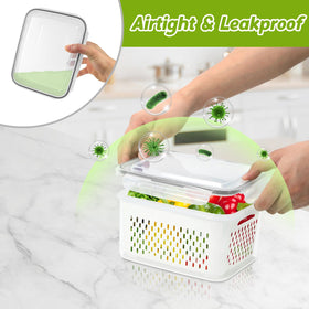 ODOMU combined lid design for versatile refrigerator organization.