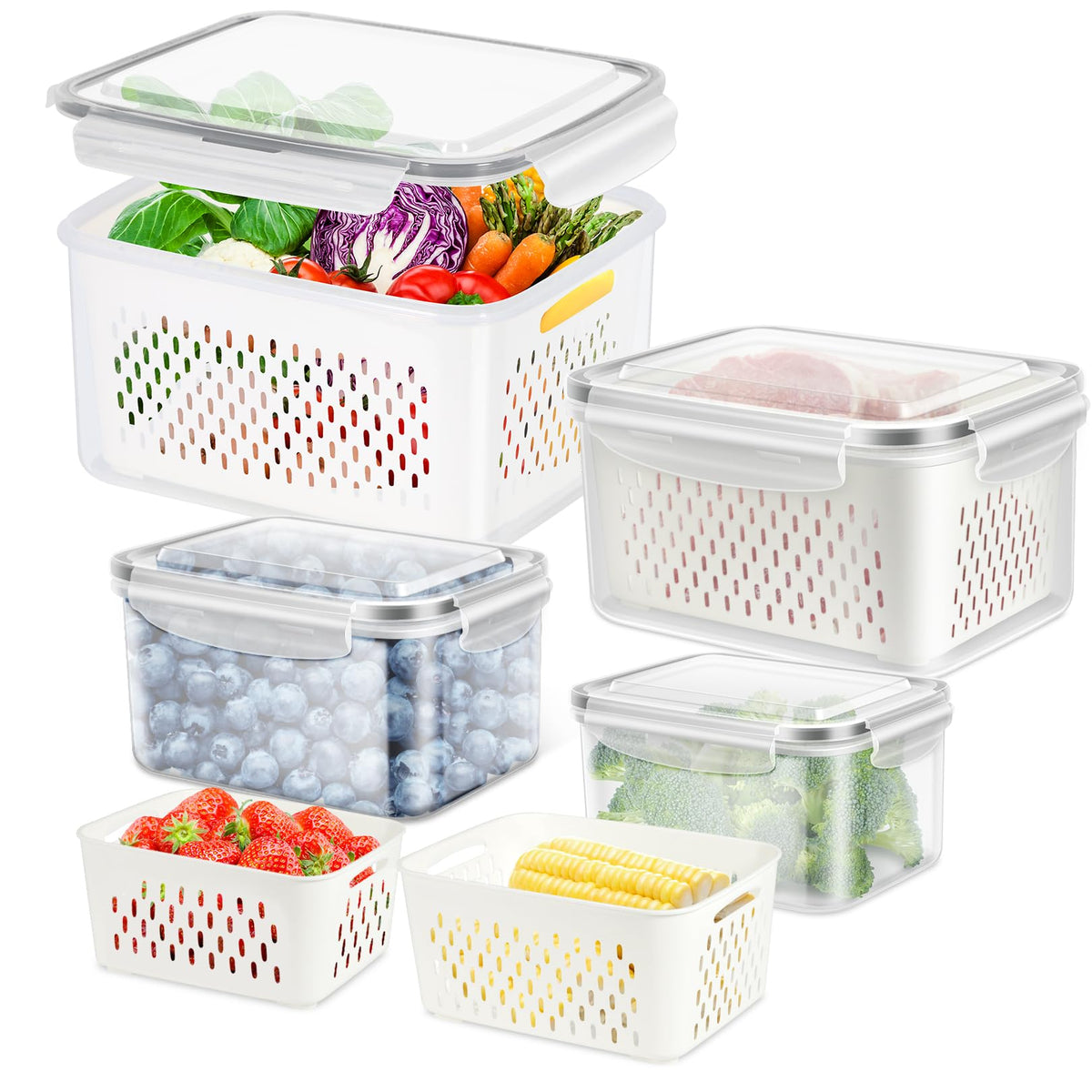 ODOMU stackable design saves shelf space in the kitchen.