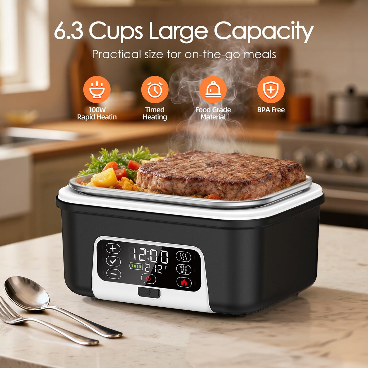 Odopok 6-3 cups capacity interior for meals