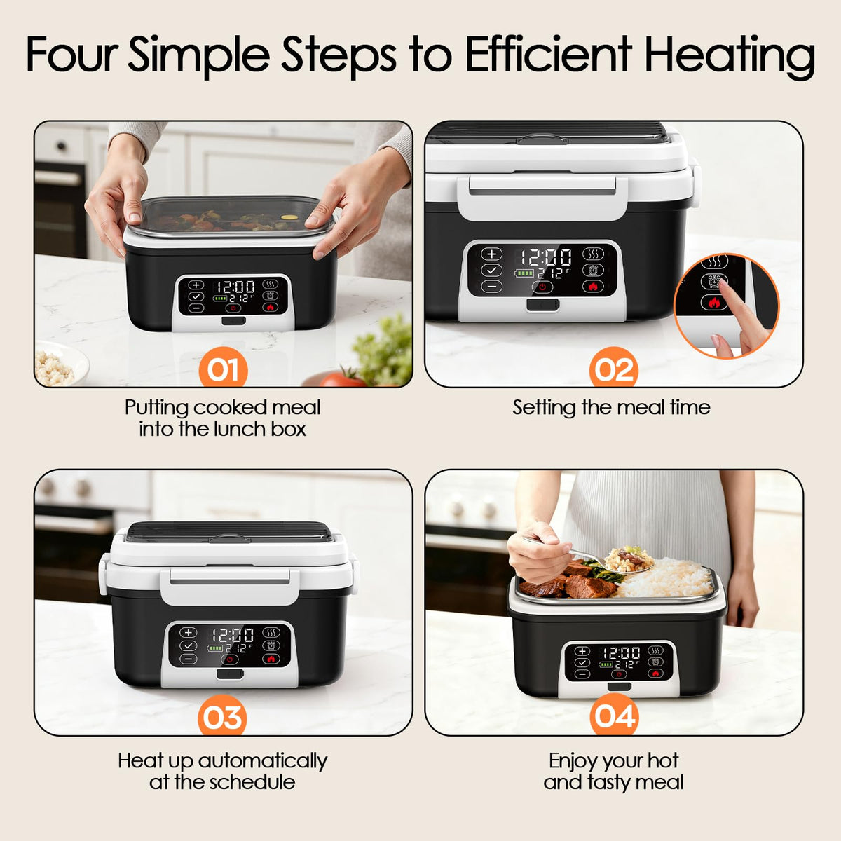 Odopok removable divider design keeps meals organized