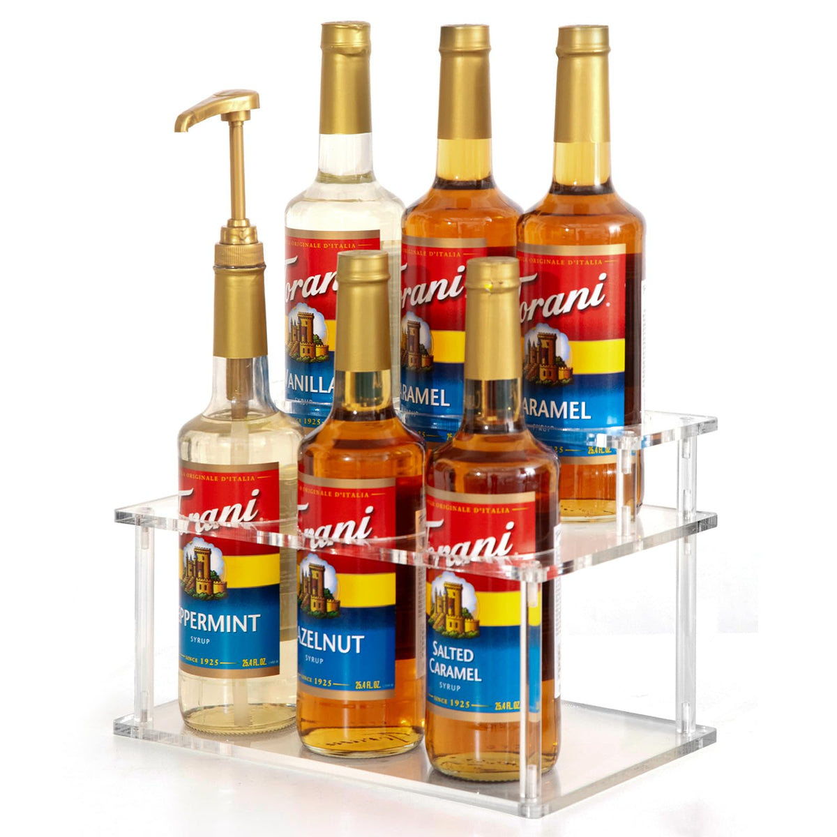 ODPEOZT coffee bar syrup stand keeps syrups neatly arranged on the counter
