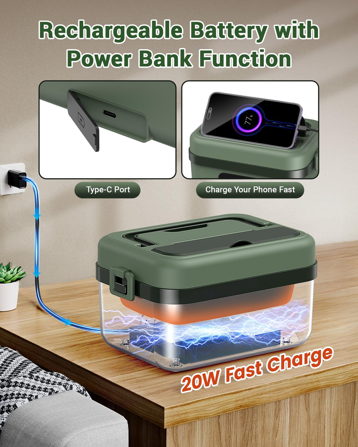 ODSD lunch box timer-delay control highlights flexible heating timing.