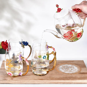 OEAGO elegant teapot elevates kitchen decor and tea experiences