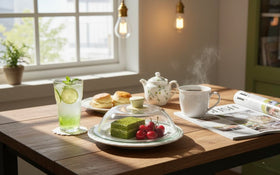 OEC clear glass lid allows monitoring food while heating