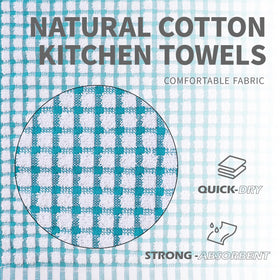 Oeleky dish towels absorbent quick-dry for spills and drying.