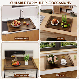 Oenalw rustic kitchen design complements modern and farmhouse decor.