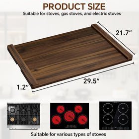 Oenalw stove cover rustic decorative tray adds warmth while protecting surfaces.