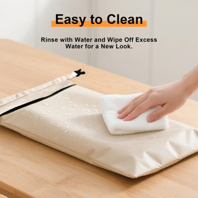 Oerdoh bread bag with proofing basket and towels suggesting a complete baking system