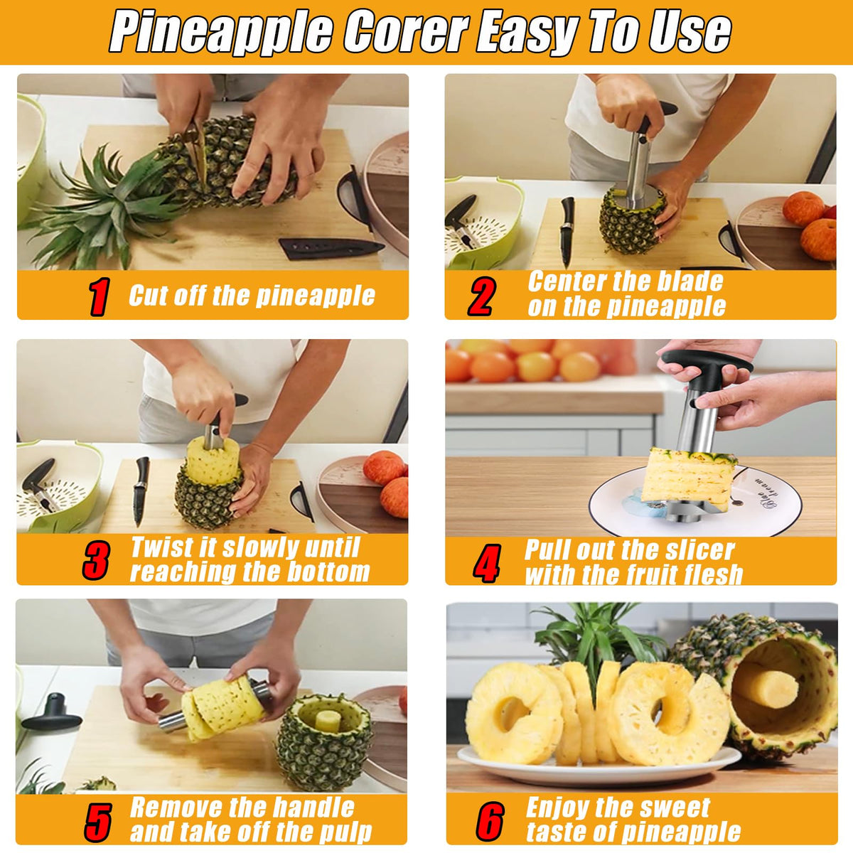 OERPHO apple core remover with ergonomic, non-slip handle.