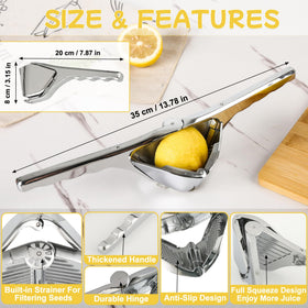 OERPHO lime press stainless shows durable citrus extraction