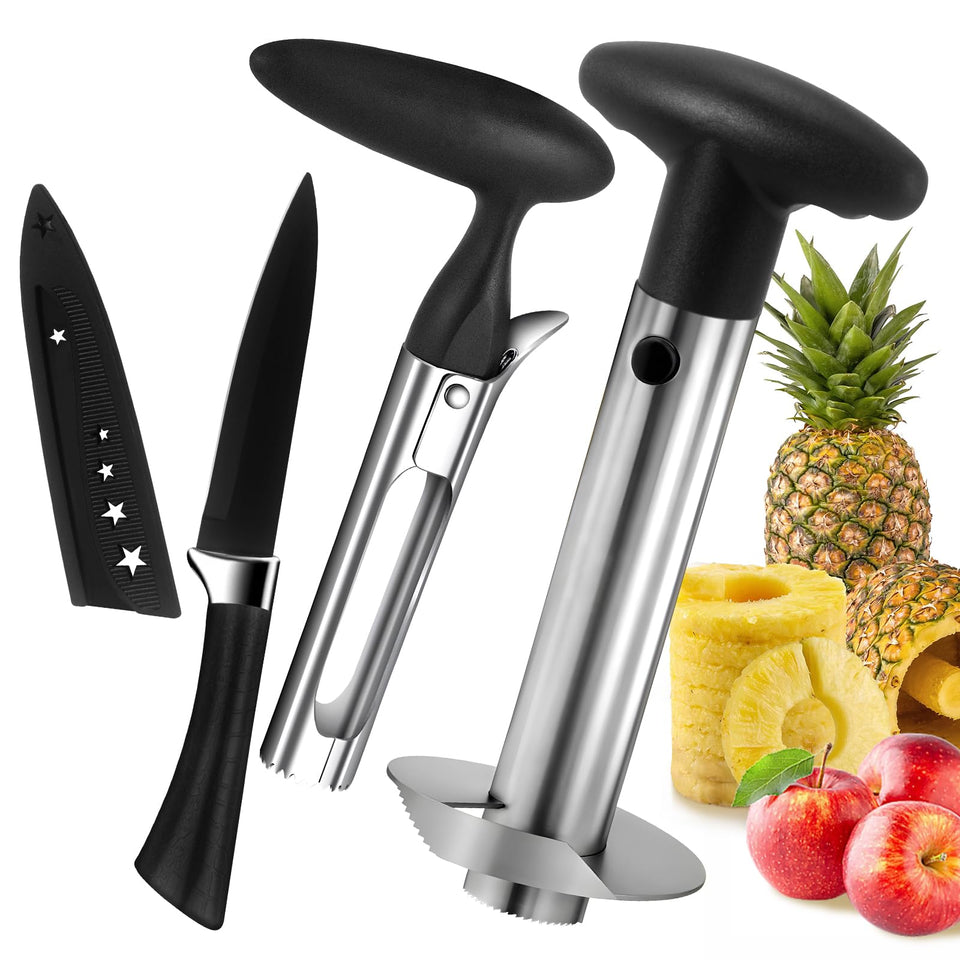 OERPHO pineapple corer and slicer assembled for quick, mess-free fruit prep.