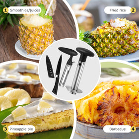 OERPHO pineapple slicer blade close-up showing sharp precision.