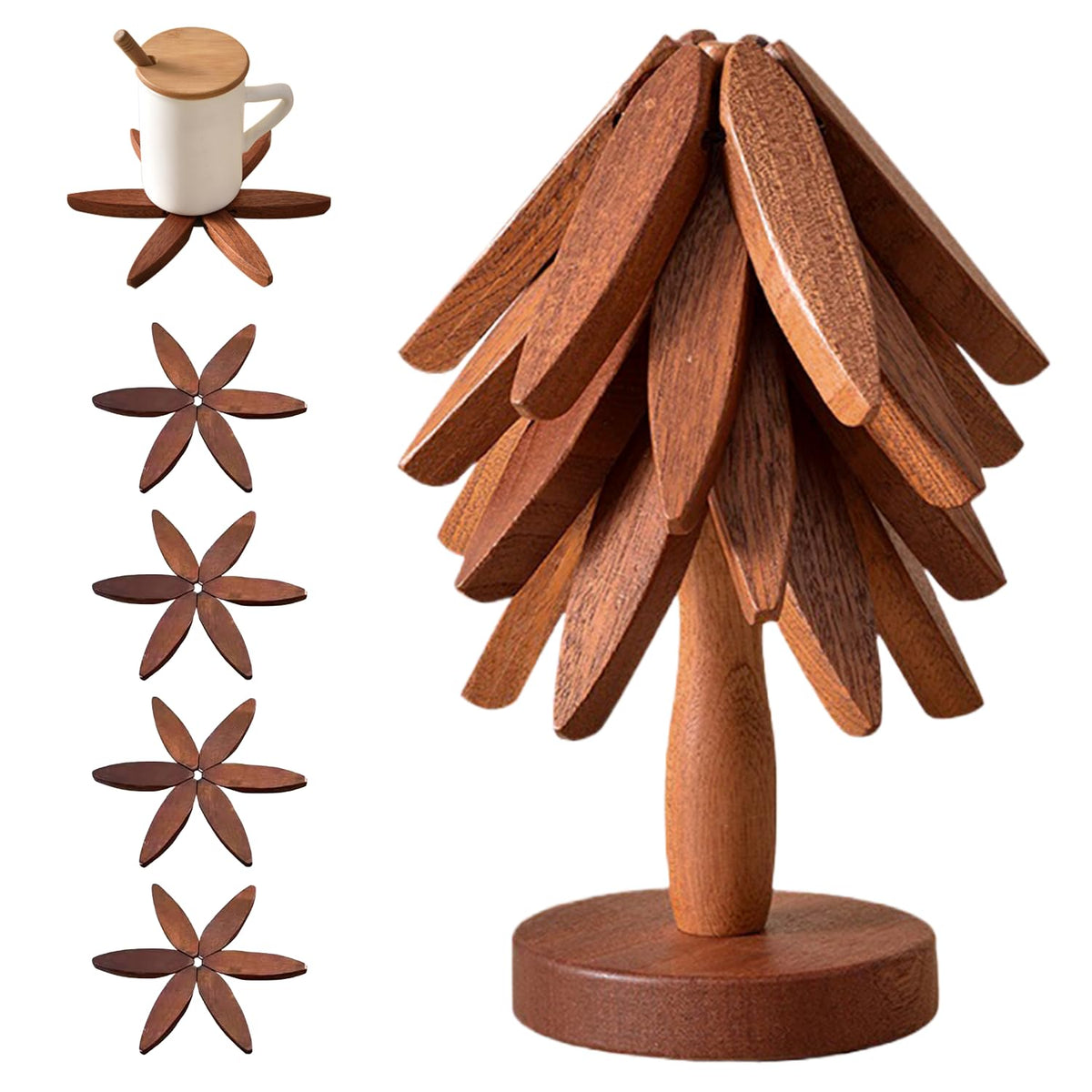 OFCTE Christmas-tree storage adds charm to kitchen or dining area.