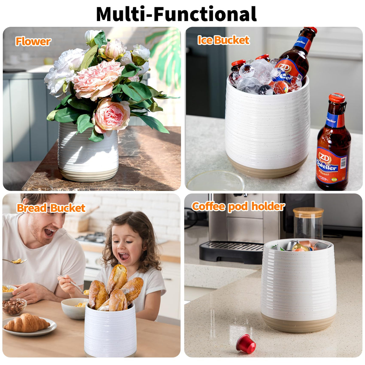 Officepal versatile organizer can hold brushes, candies, fruits, or act as a vase.