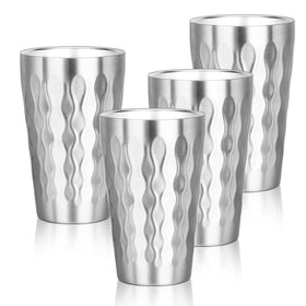 Offiper 16oz stainless steel double-wall cup, durable travel-friendly design.