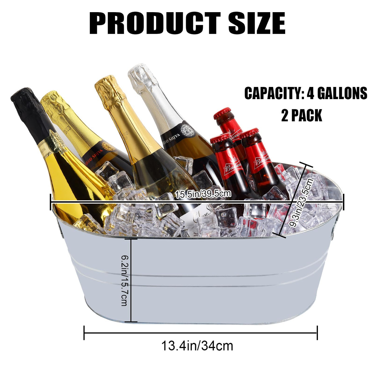 OFFPUFF ice bucket with handles enhances easy serving at gatherings.