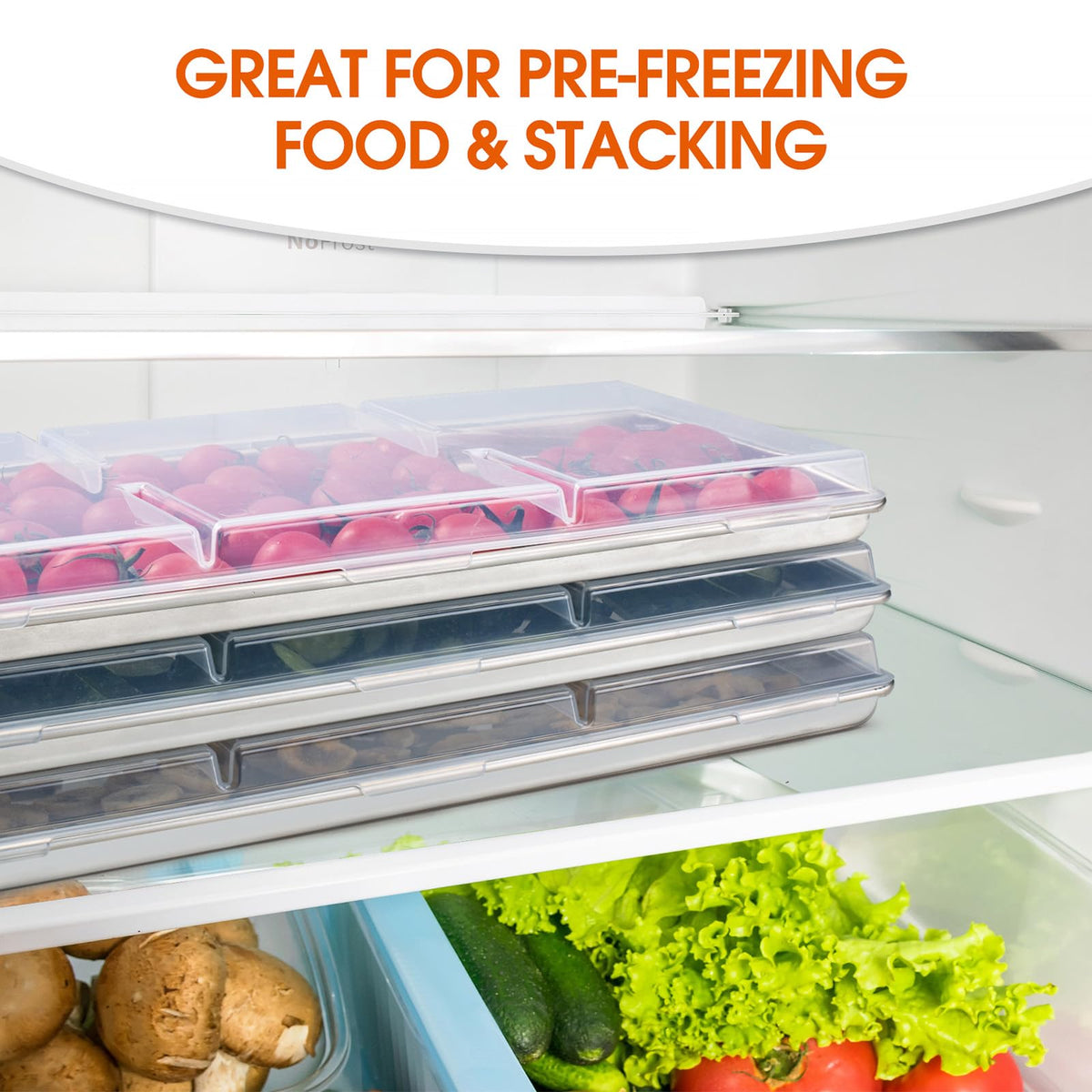 ofhedeve Large Tray Lids enable space-saving stacking for Harvest Right trays