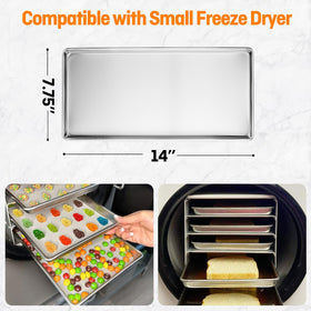 Ofhedeve tray lid snaps onto small trays for quick stacking and space savings.