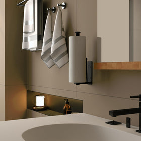 Vertical or horizontal mounting option for Ofiray-home towel holder