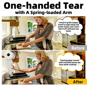 Ofiray-home one-hand tear feature eases quick towel access after cooking