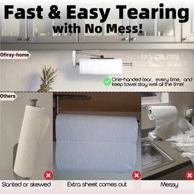 Ofiray-home secure clip keeps towels in place, preventing unrolling during prep