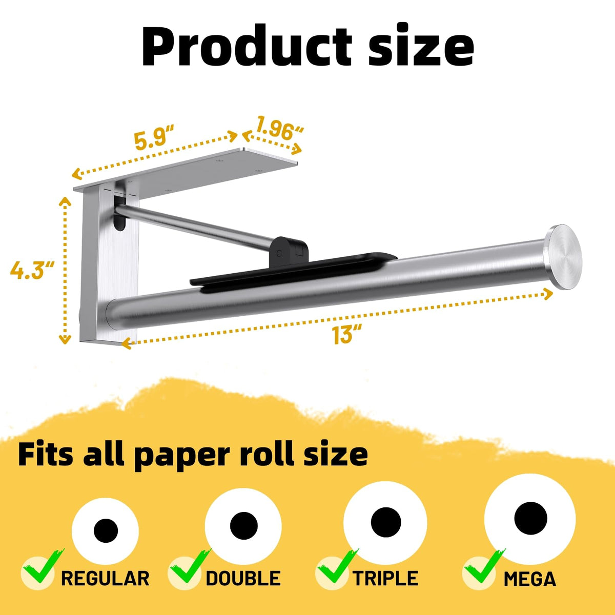 Ofiray-home space-saving kitchen organization with wall-mounted towel holder