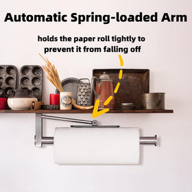 Ofiray-home spring-loaded arm ensures clean tears for rolls of varying sizes