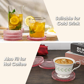 OGANAZI Coaster for hot and cold drinks keeps surfaces safe