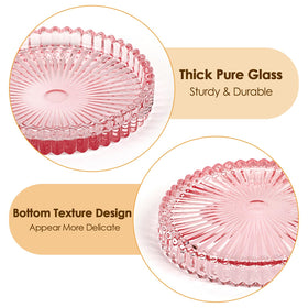 OGANAZI Crystal round coaster suitable for dining room tables and desks